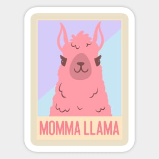 Momma Llama Sticker